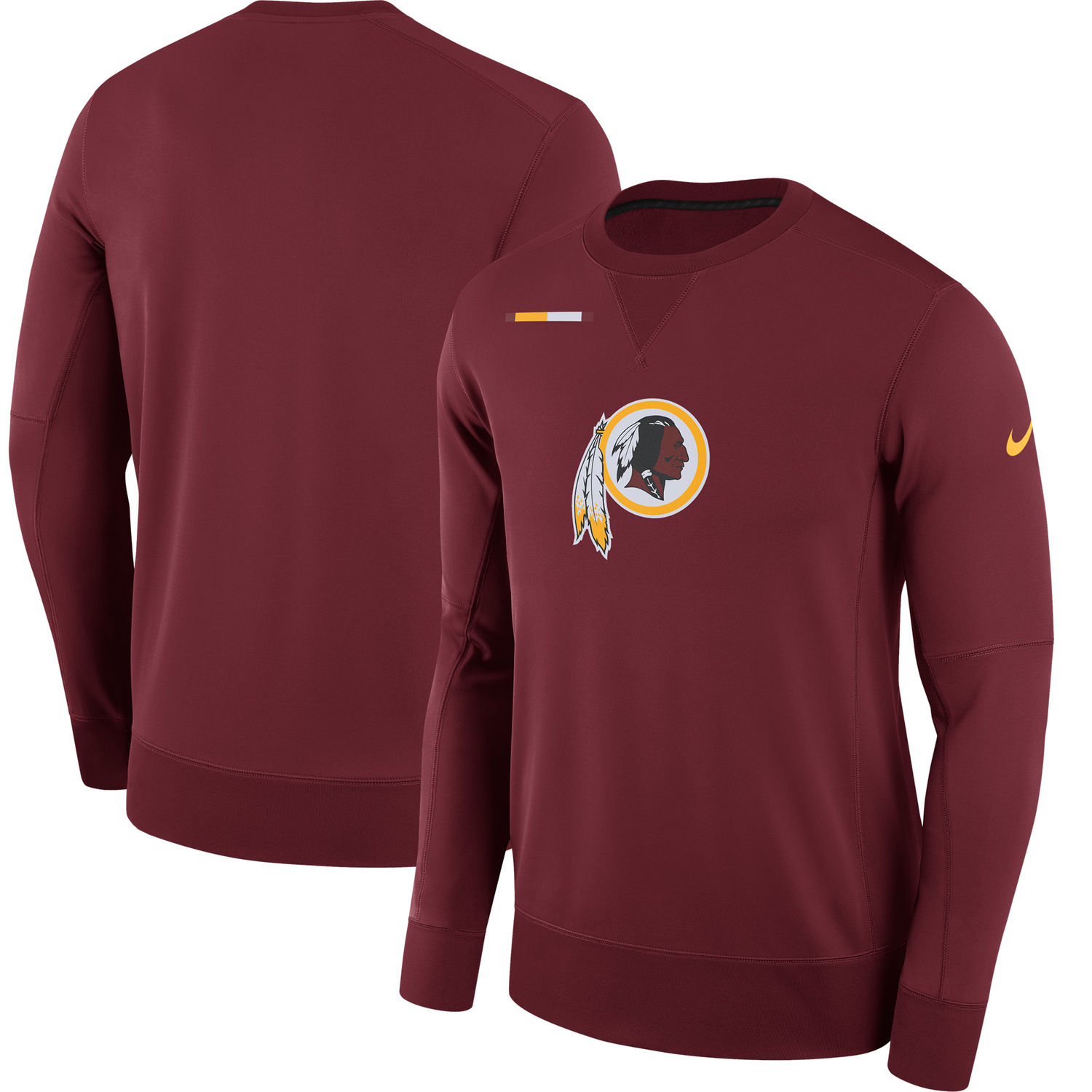 Men's Washington Redskins Nike Burgundy Sideline Team Logo Performance Sweatshirt