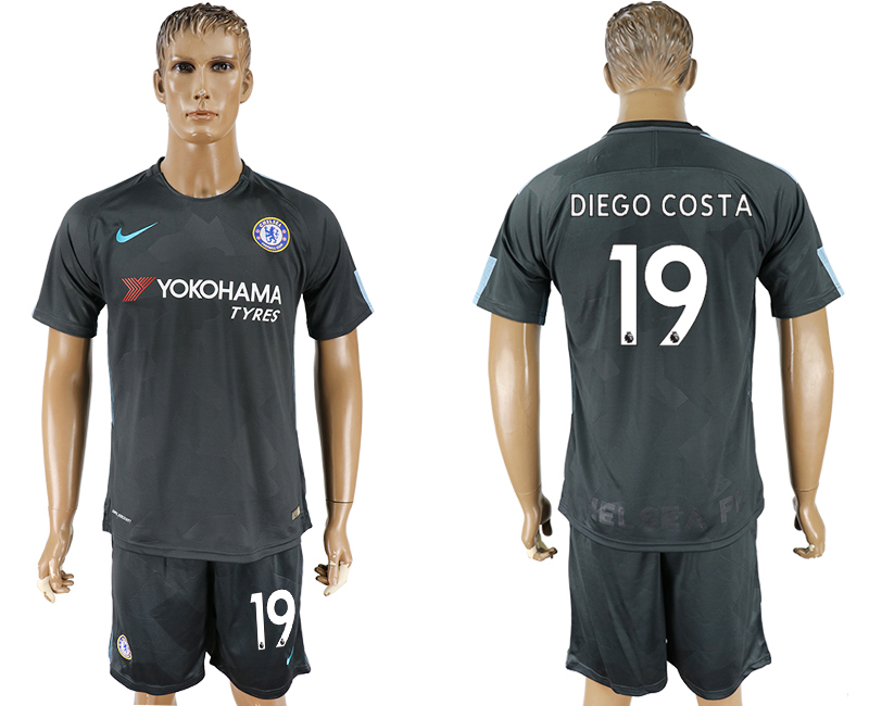 2017-18 Chelsea 19 DIEGO COSTA Third Away Soccer Jersey