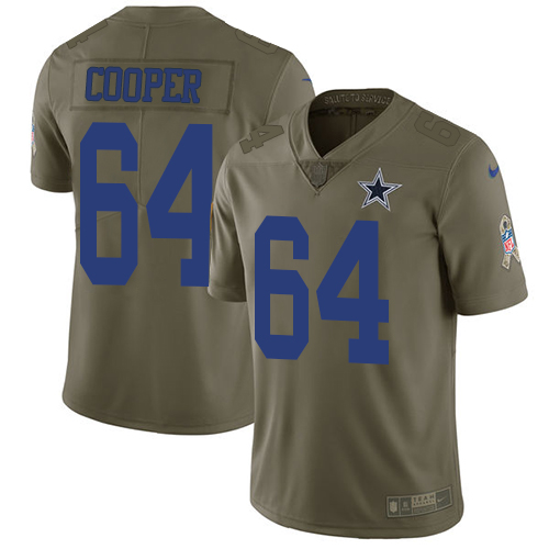 Nike Cowboys 64 Rush Cooper Olive Salute To Service Limited Jersey