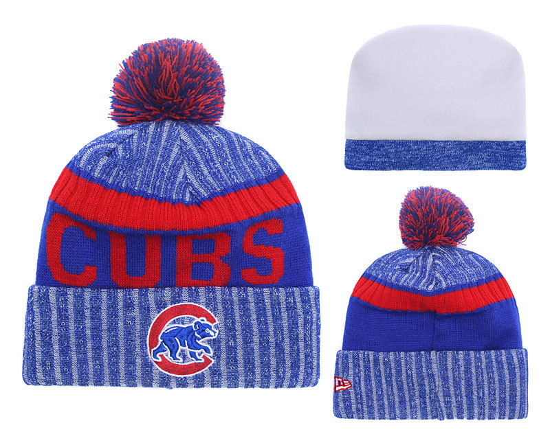 Cubs Team Logo Blue Knit Hat YD