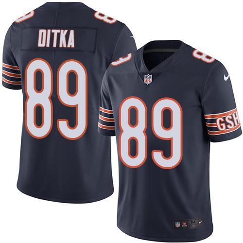 Nike Bears 89 Mike Ditka Navy Youth Vapor Untouchable Player Limited Jersey