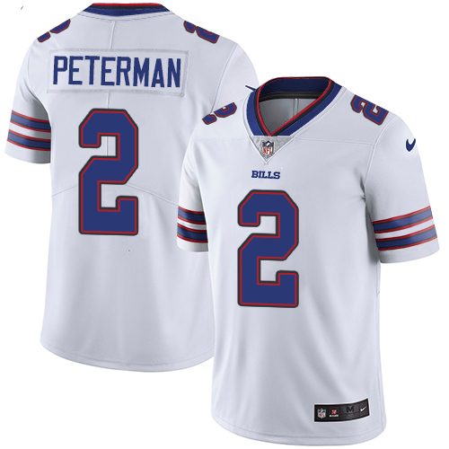 Nike Bills 2 Nathan Peterman White Youth Vapor Untouchable Player Limited Jersey