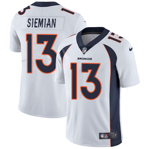 Nike Broncos 13 Trevor Siemian White Youth Vapor Untouchable Player Limited Jersey