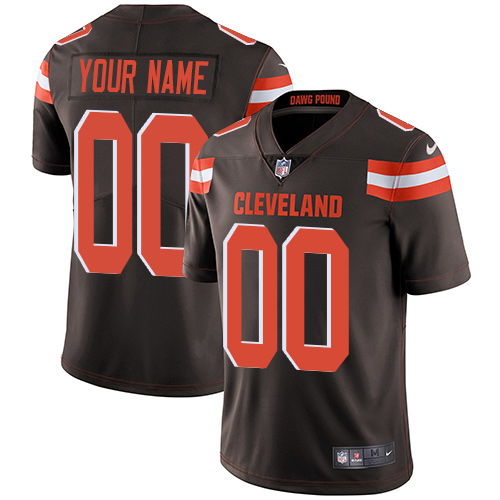 Nike Browns Brown Men's Customized Vapor Untouchable Player Limited Jersey