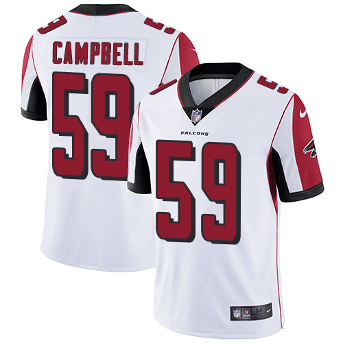 Nike Falcons 59 De'Vondre Campbell White Vapor Untouchable Player Limited Jersey