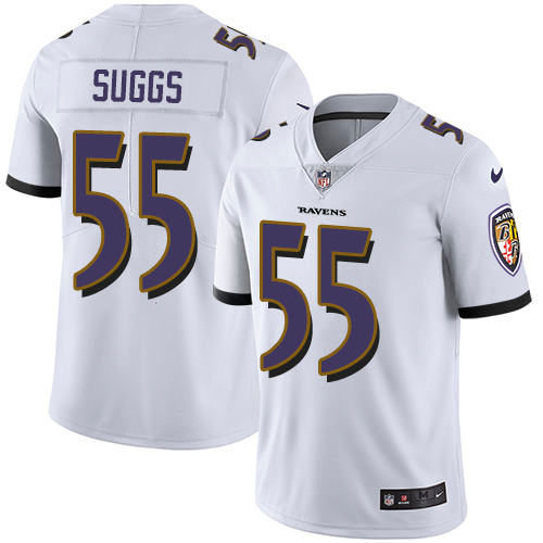 Nike Ravens 55 Terrell Suggs White Youth Vapor Untouchable Player Limited Jersey