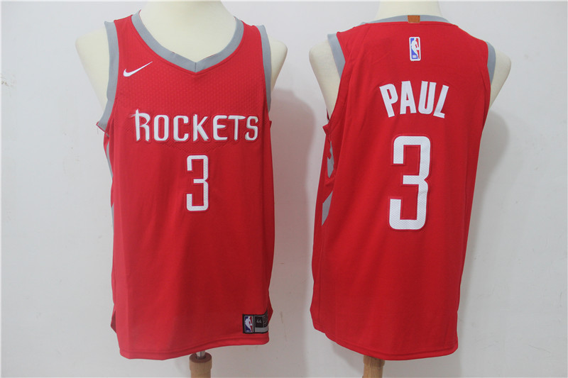 Rockets 3 Chris Paul Red Nike Authentic Jersey