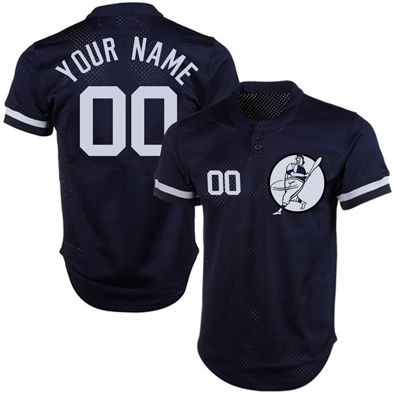 Yankees Blue Men's Customized New Design Jersey