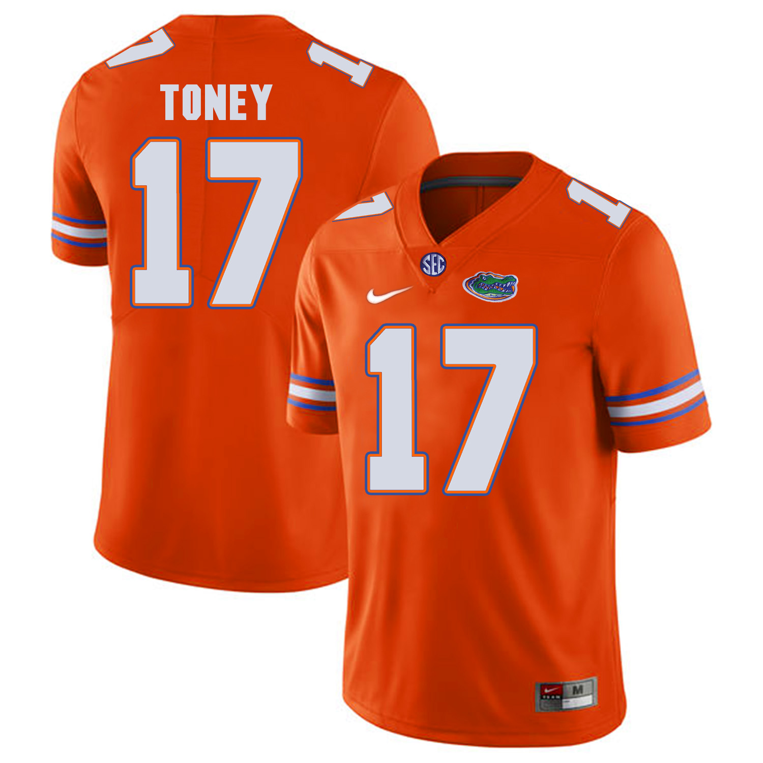 Florida Gators 17 Kadarius Toney Orange College Football Jersey