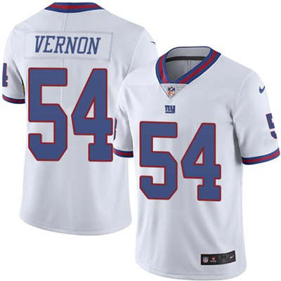 Nike Giants 54 Olivier Vernon White Youth Color Rush Limited Jersey