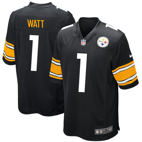 Nike Pittsburgh Steelers T.J. Watt Black 2017 Draft Pick Elite Jersey