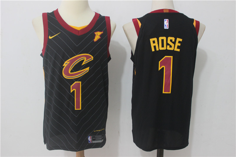 Cavaliers 1 Derrick Rose Black Nike Authentic Jersey