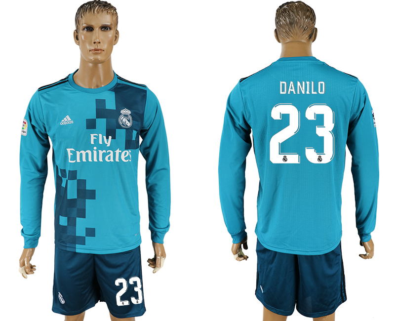 2017-18 Real Madrid 23 ADNILO Away Long Sleeve Soccer Jersey