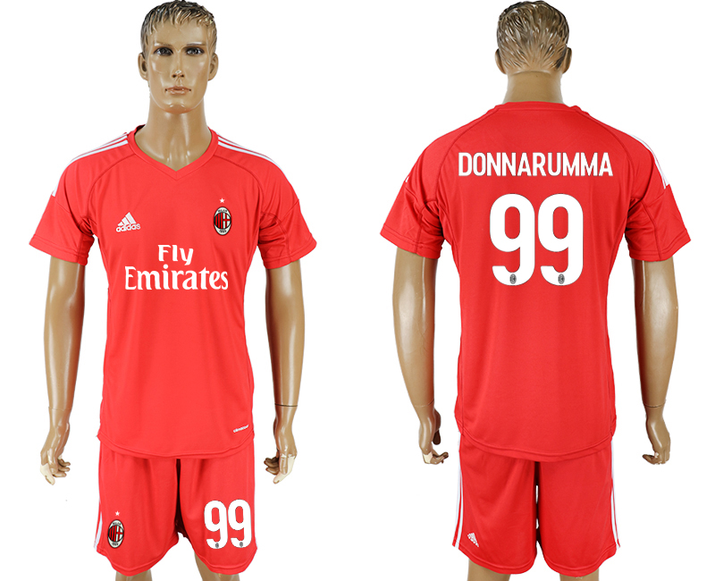 2017-18 AC Milan 9 DONNARUMMA Red Goalkeeper Soccer Jersey