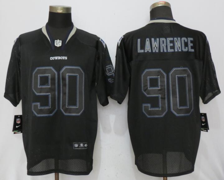 Nike Cowboys 90 Demarcus Lawrence Lights Out Black Elite Jersey