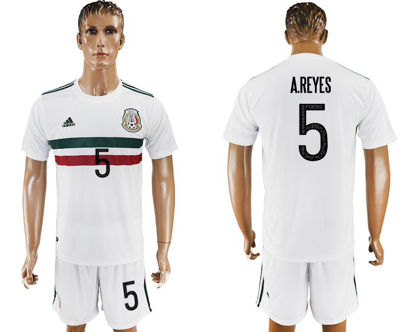 2017-18 Mexico 5 A.REYES Away Soccer Jersey