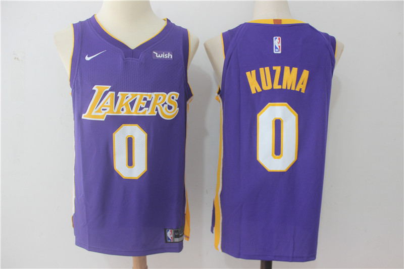 Lakers 0 Kyle Kuzma Purple Nike Authentic Jersey