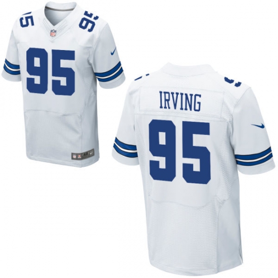 Nike Cowboys 95 David Irving White Elite Jersey