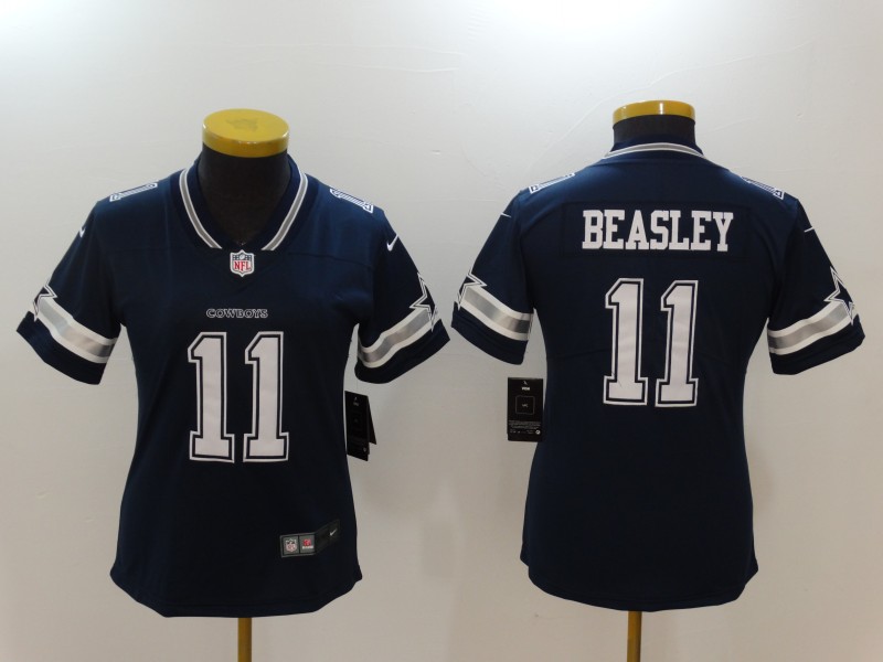 Nike Cowboys 11 Cole Beasley Navy Women Vapor Untouchable Player Limited Jersey