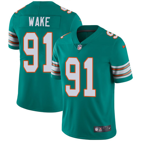 Nike Dolphins 91 Cameron Wake Aqua Throwback Youth Vapor Untouchable Player Limited Jersey