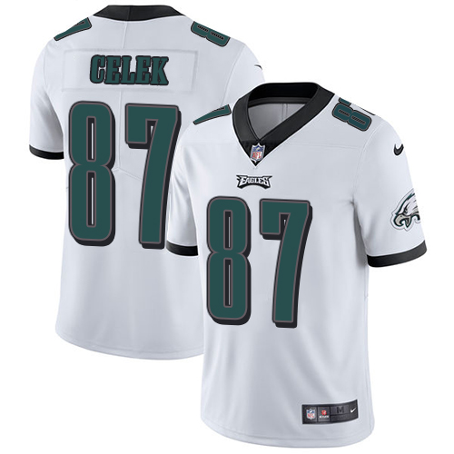 Nike Eagles 87 Brent Clark White Youth Vapor Untouchable Player Limited Jersey