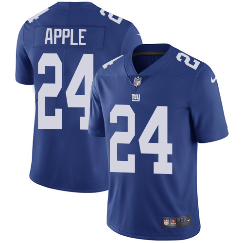 Nike Giants 24 Eli Apple Blue Youth Vapor Untouchable Player Limited Jersey