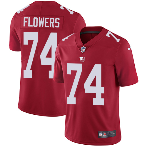 Nike Giants 74 Ereck Flowers Red Youth Vapor Untouchable Player Limited Jersey
