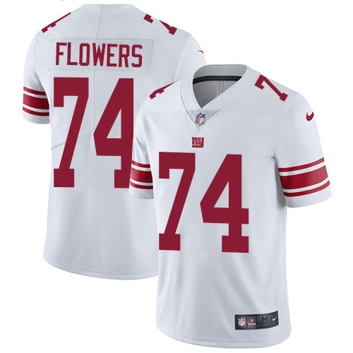 Nike Giants 74 Ereck Flowers White Vapor Untouchable Player Limited Jersey