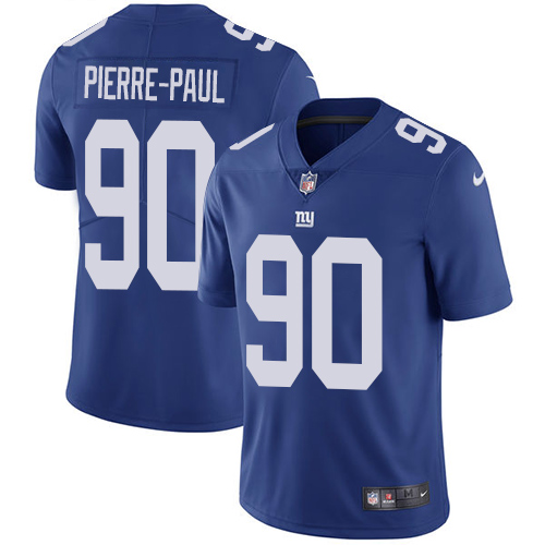 Nike Giants 90 Jason Pierre Paul Blue Vapor Untouchable Player Limited Jersey
