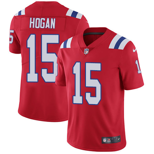 Nike Patriots 15 Chris Hogan Red Youth Vapor Untouchable Player Limited Jersey