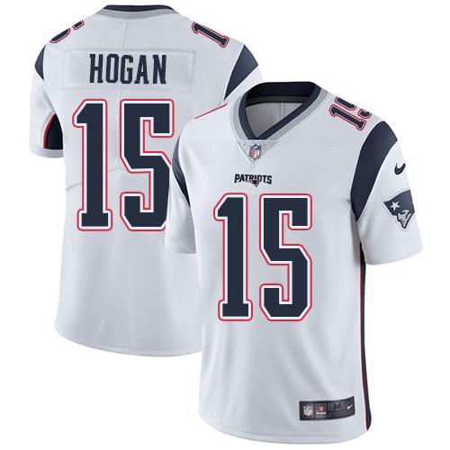Nike Patriots 15 Chris Hogan White Vapor Untouchable Player Limited Jersey