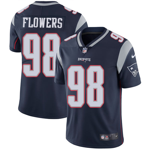 Nike Patriots 98 Trey Flowers Navy Youth Vapor Untouchable Player Limited Jersey