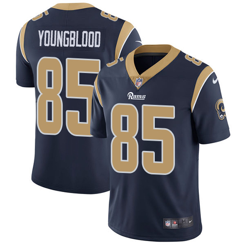 Nike Rams 85 Jack Youngblood Navy Youth Vapor Untouchable Player Limited Jersey