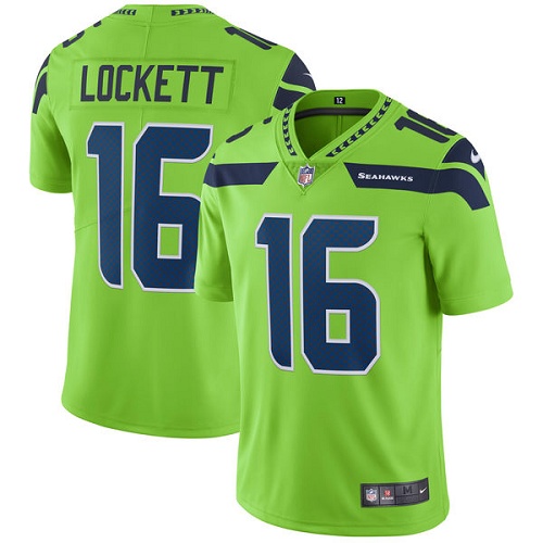 Nike Seahawks 16 Tyler Lockett Green Youth Vapor Untouchable Player Limited Jersey