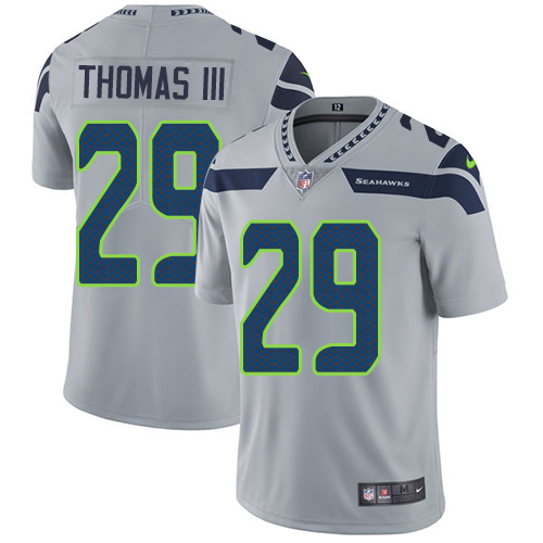Nike Seahawks 29 Earl Thomas III Gray Vapor Untouchable Player Limited Jersey