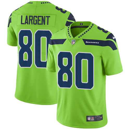 Nike Seahawks 80 Steve Largent Green Vapor Untouchable Player Limited Jersey