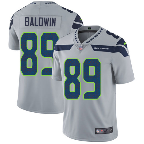 Nike Seahawks 89 Doug Baldwin Gray Vapor Untouchable Player Limited Jersey