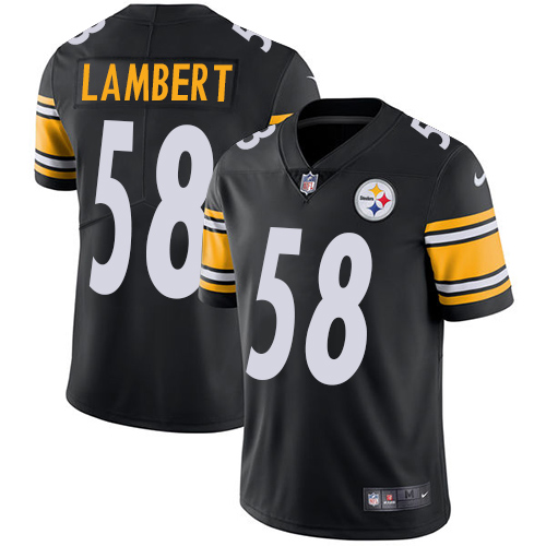 Nike Steelers 58 Jack Lambert Black Youth Vapor Untouchable Player Limited Jersey