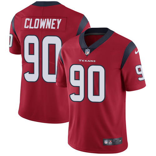 Nike Texans 90 Jadeveon Clowney Red Youth Vapor Untouchable Player Limited Jersey