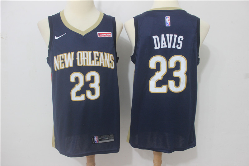 Pelicans 23 Anthony Davis Navy Nike Swingman Jersey