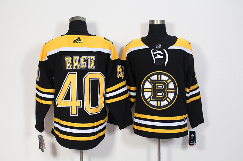 Bruins 40 Tuukka Rask Black Adidas Jersey