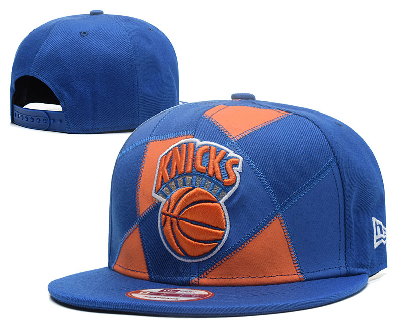 Knicks Team Logo Blue Adjustable Hat GS2