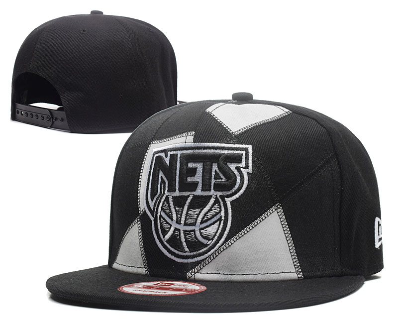 Nets Team Logo Black Adjustable Hat GS2