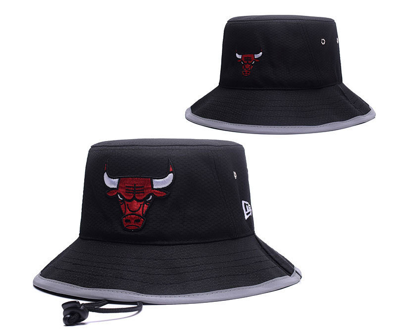 Bulls Fresh Logo Black Wide Brim Hat YD