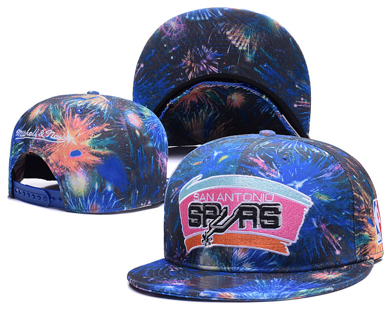 Spurs Team Logo Mitchell & Ness Adjustable Hat GS2