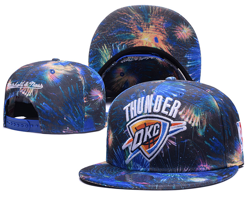 Thunder Team Logo Mitchell & Ness Adjustable Hat GS