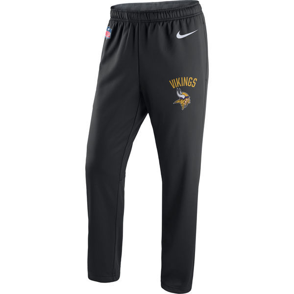 Minnesota Vikings Nike Black Circuit Sideline Performance Pants