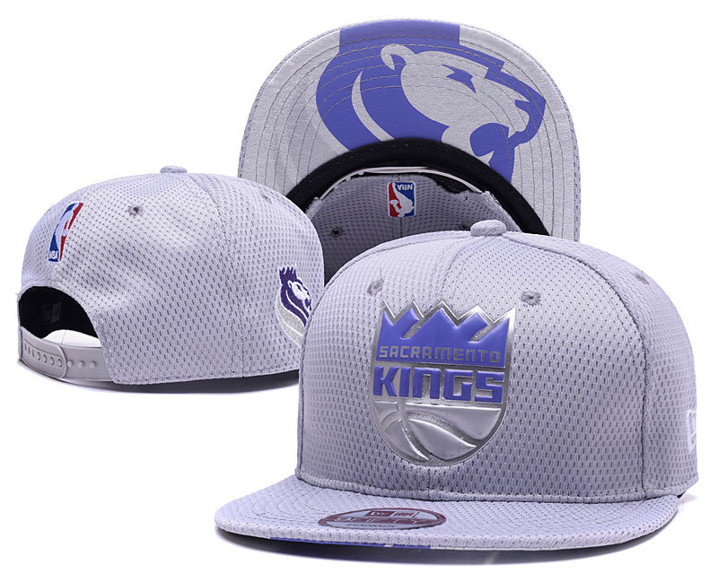 Kings Team Logo Gray Adjustable Hat YD