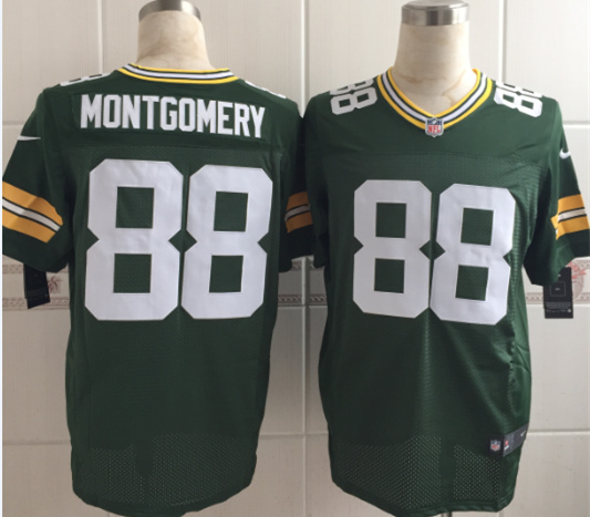 Nike Packers 88 Ty Montgomery Green Elite Jersey