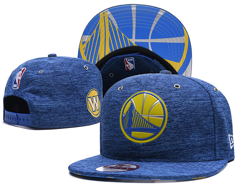 Warriors Team Logo Blue Snapback Adjustable Hat YD